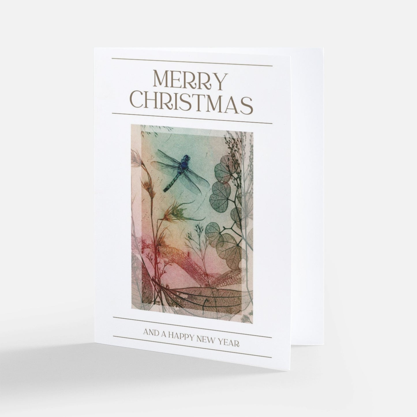 Christmas Card - Rustic Dragonfly