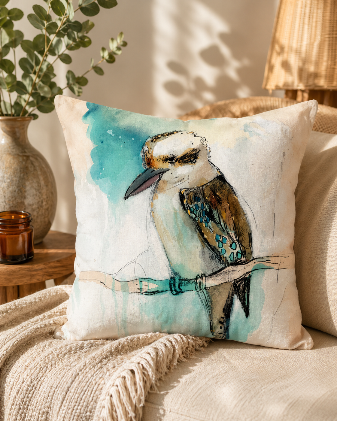 Kookaburra Cushion Cover