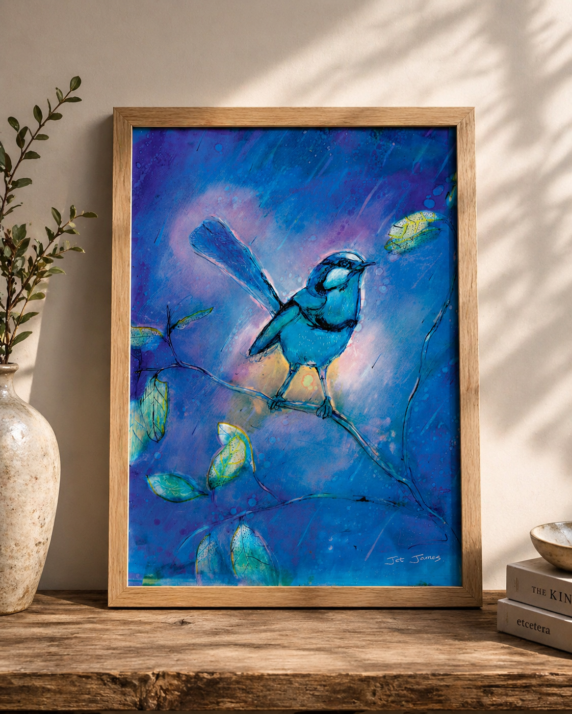 Blue Wren Fine Art Print