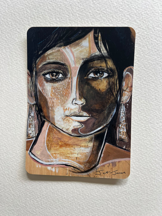 ‘Love is my quality’ Art + Healing Story A6 Postcard