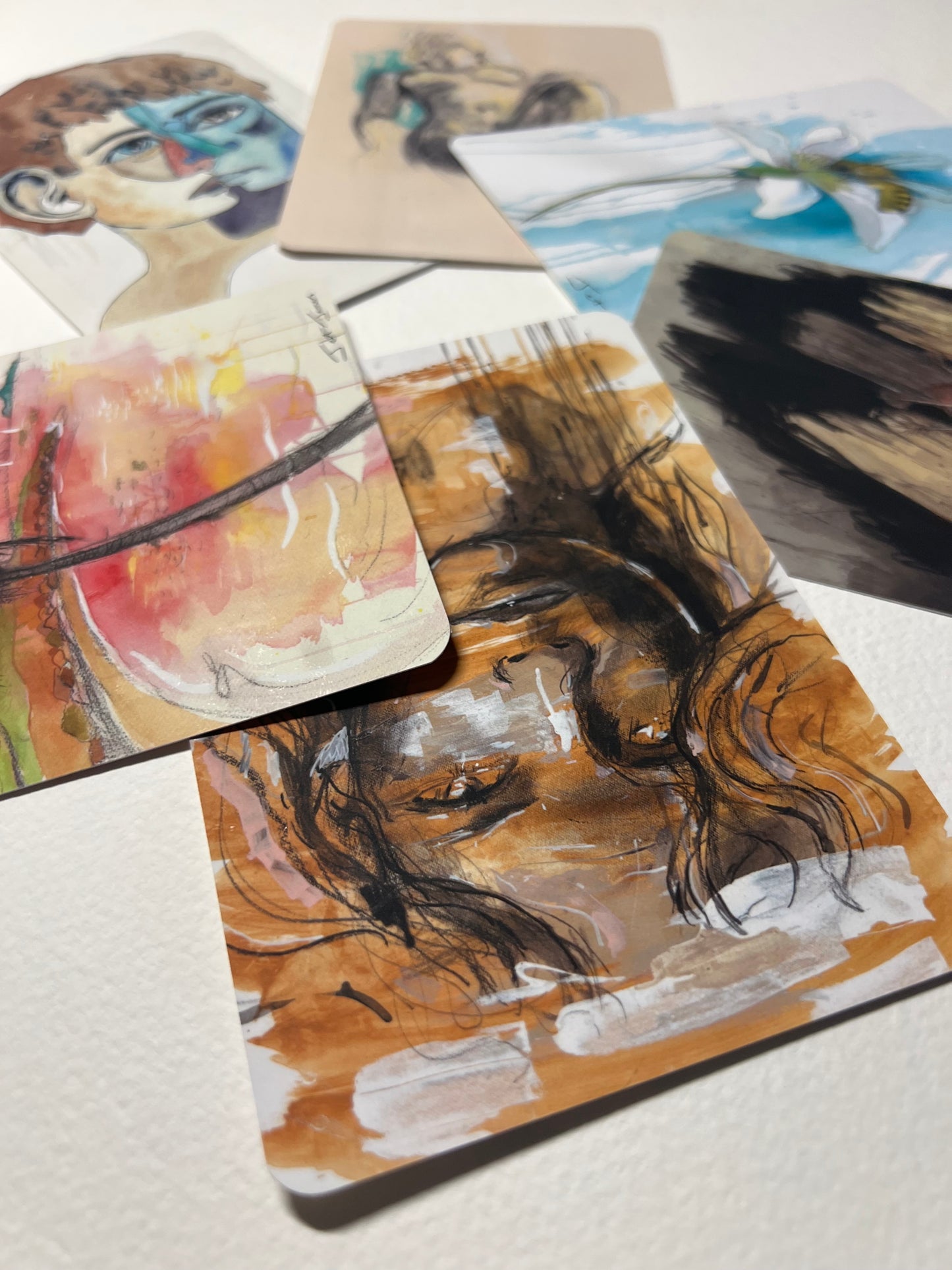 Set 2 Art + Healing  A6 Affirmation Postcard Set (6)