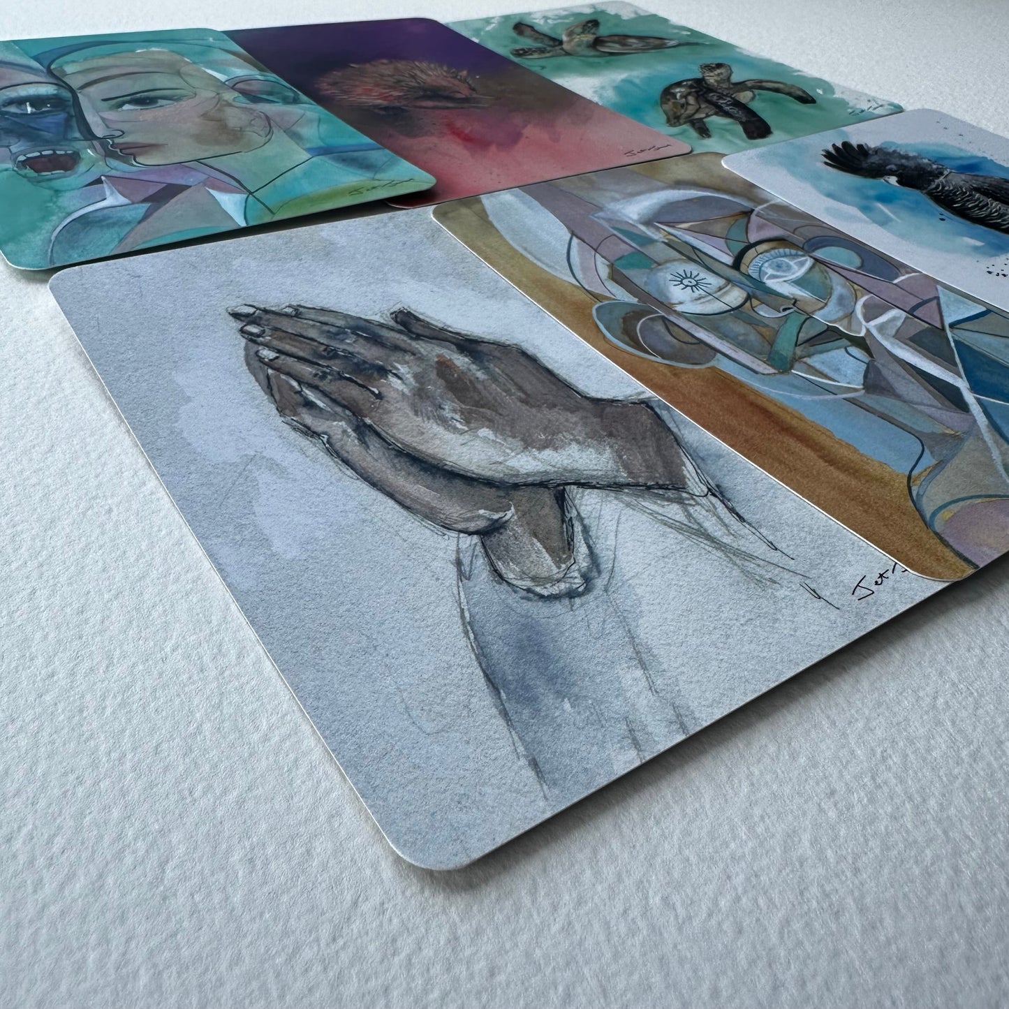 Set 3 Art + Healing  A6 Affirmation Postcard Set (6)