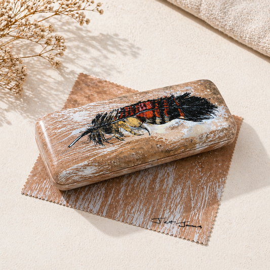Feather Glasses Case