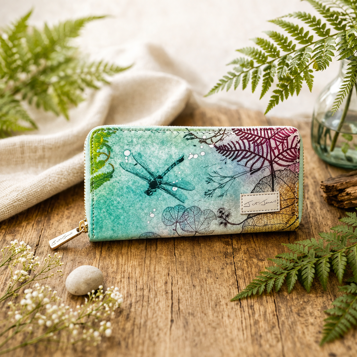 Ocean Dragonfly Inspired Wallet
