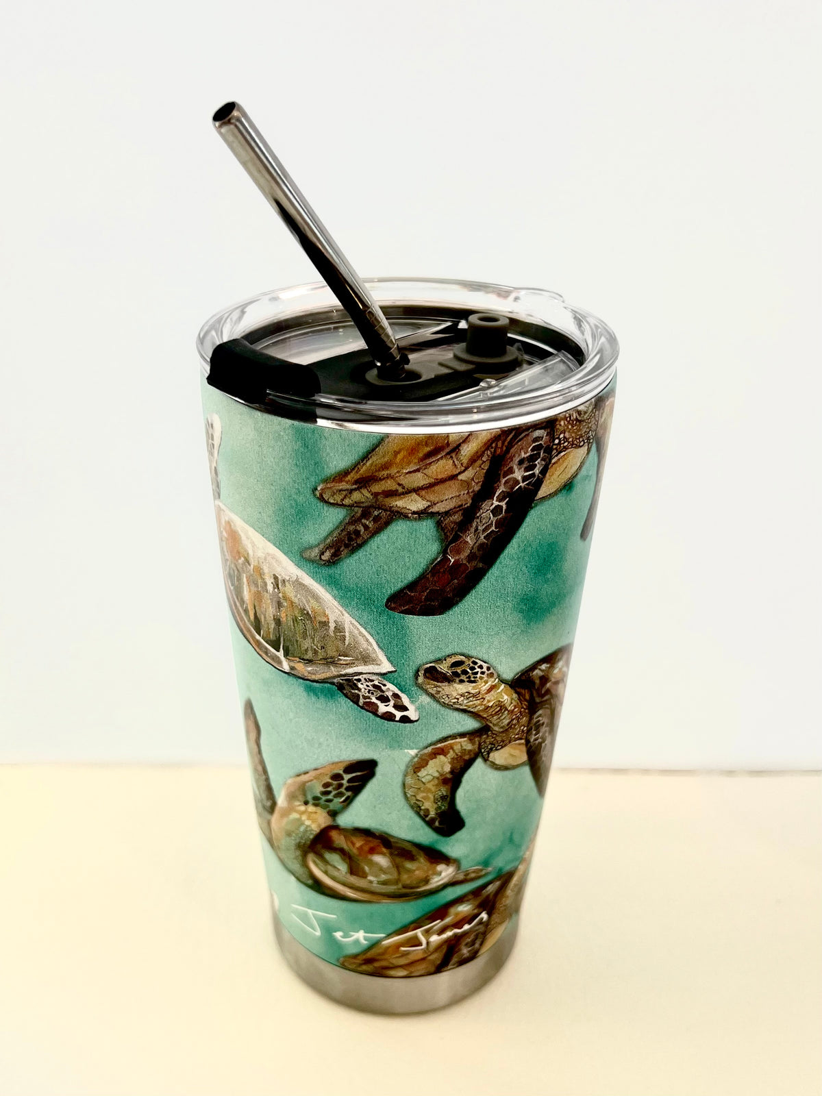 Turtle Shell Cups Sea Turtle Re-useable Cup – Jet James Artist