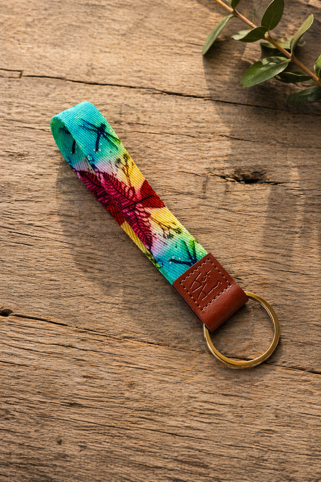 Lanyard Keychain - Rainbow Dragonfly