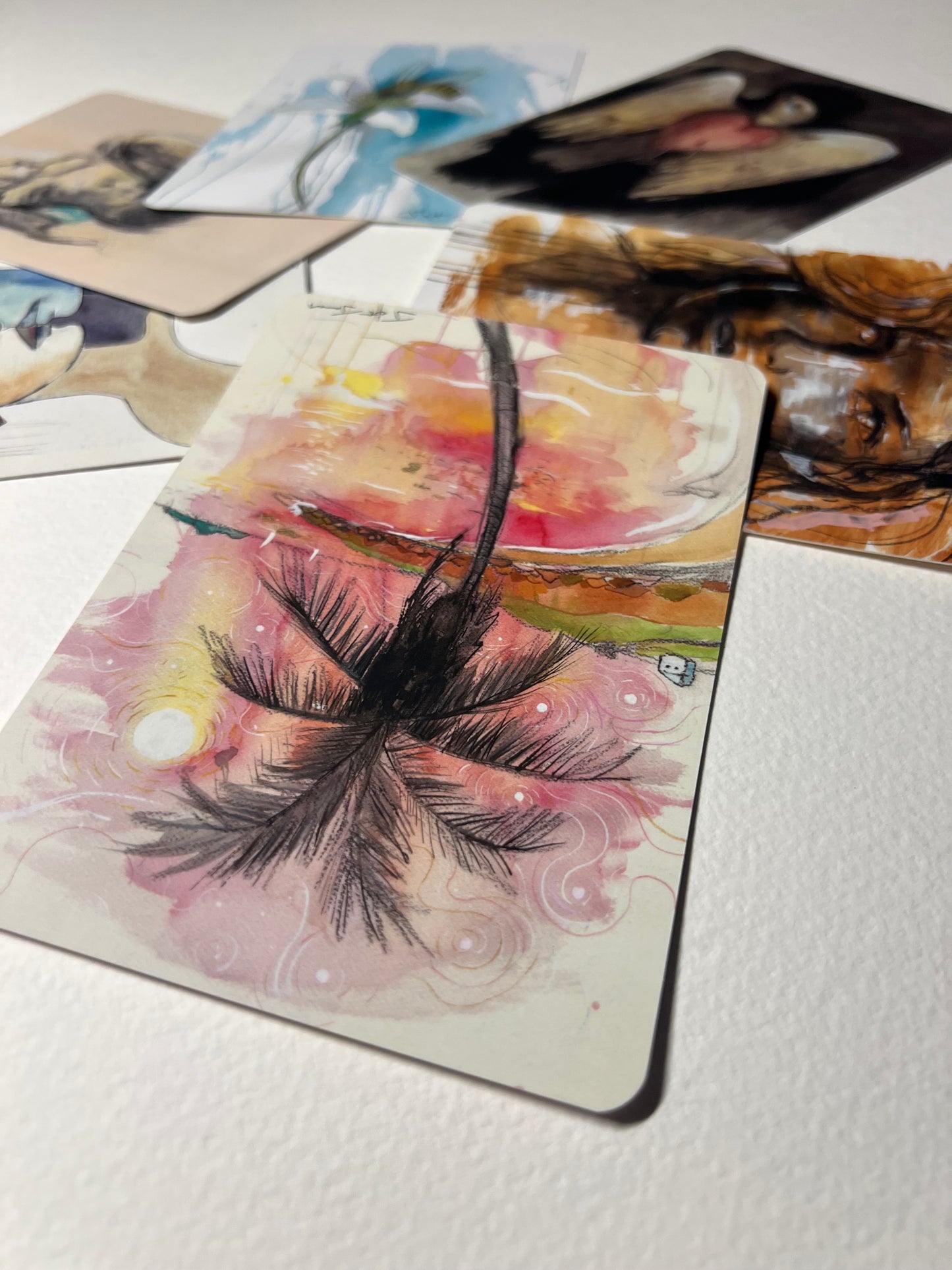 Set 2 Art + Healing  A6 Affirmation Postcard Set (6)