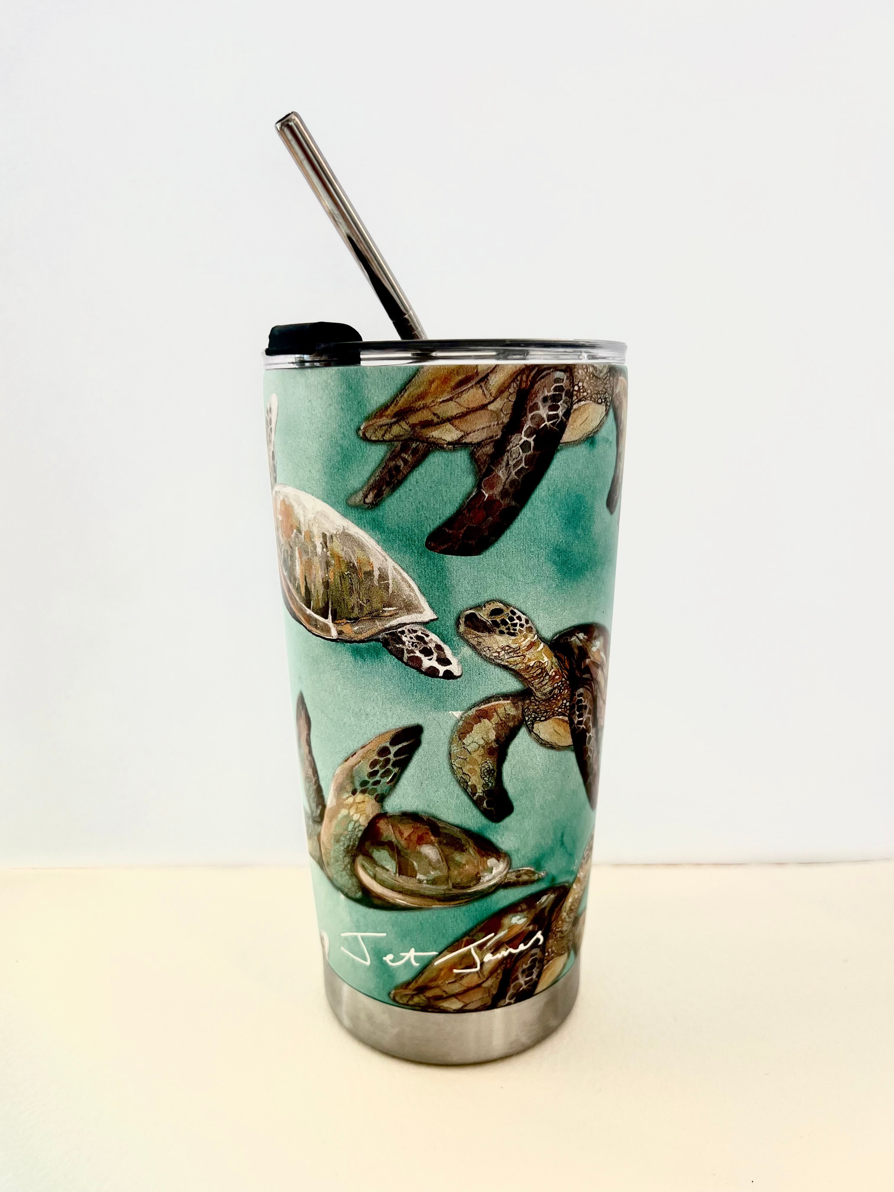 Turtle Shell Cups Sea Turtle Re-useable Cup – Jet James Artist