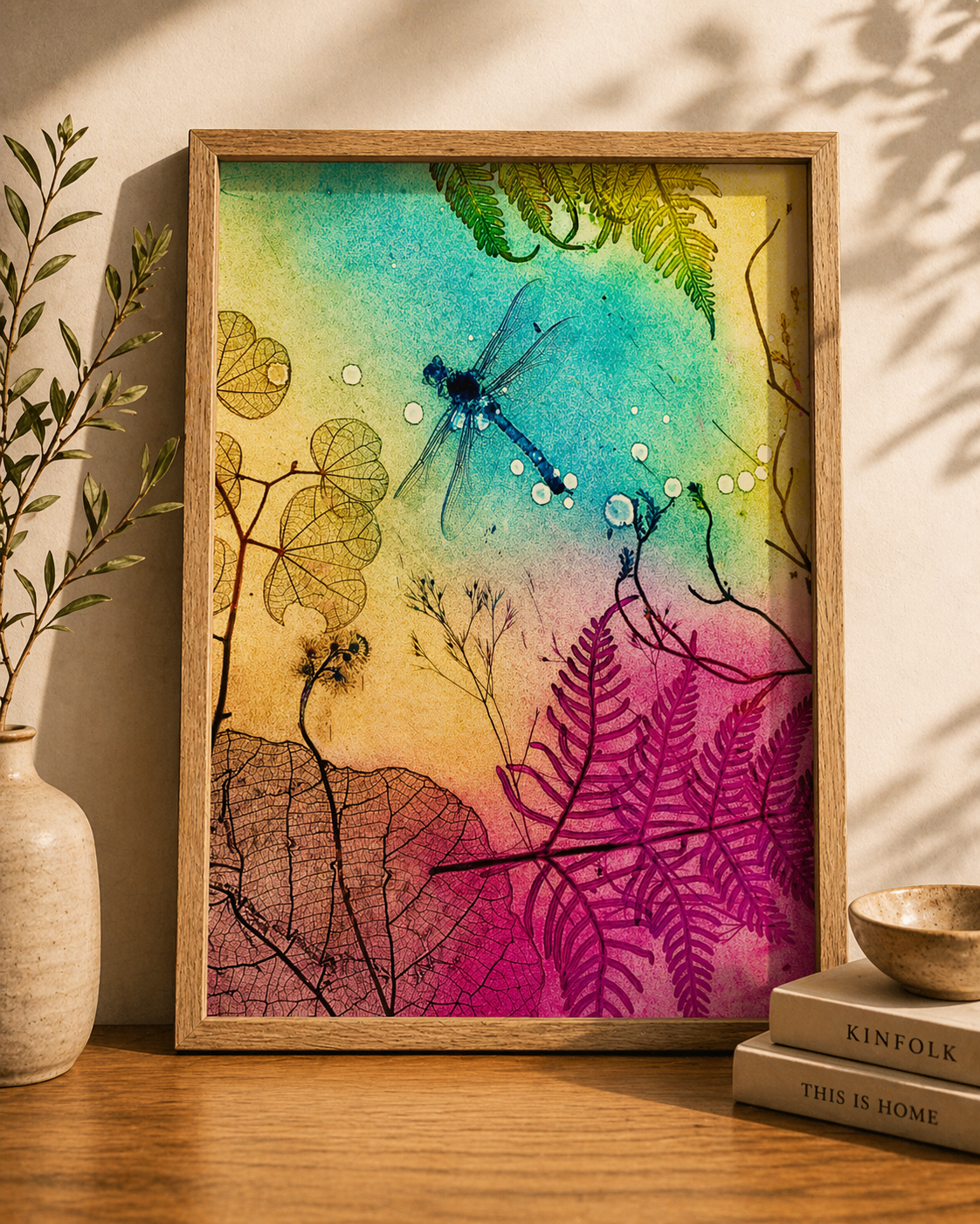 Rainbow Dragonfly Fine Art Print