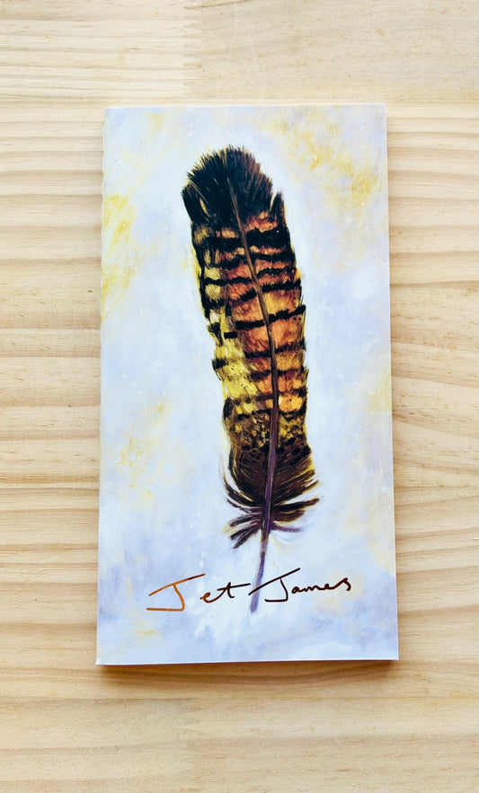 Pocket Note Book - Black Cockatoo Feather