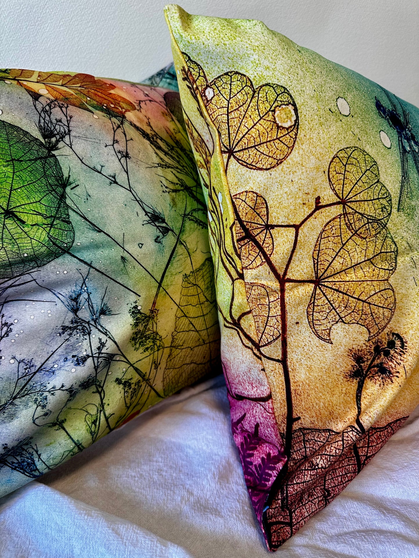 Rainbow  Dragonfly Cushion Cover