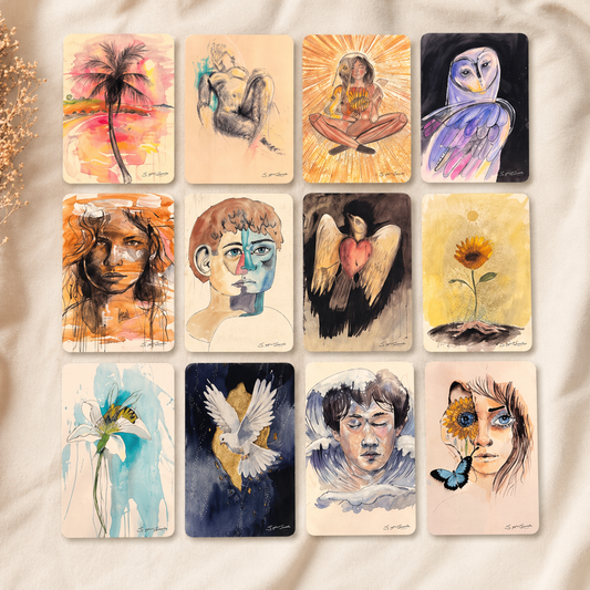 Art + Healing  A6 Affirmation Postcard Set of 12