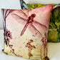 Pink Dragonfly Cushion Cover