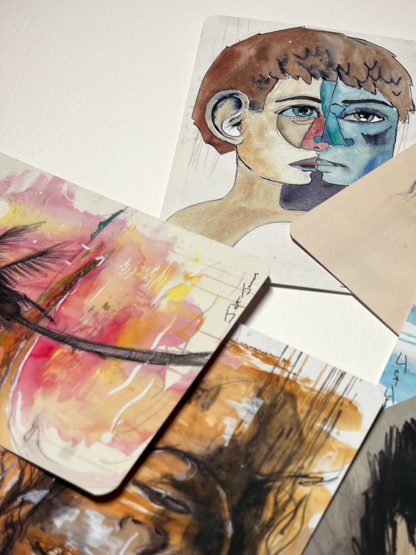 Set 2 Art + Healing  A6 Affirmation Postcard Set (6)