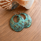 Etched Dragonfly Earrings