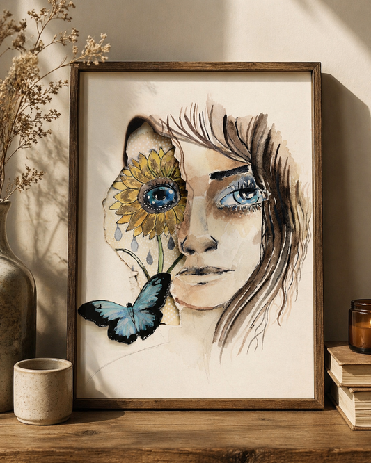 Sunflower Angel Art Print