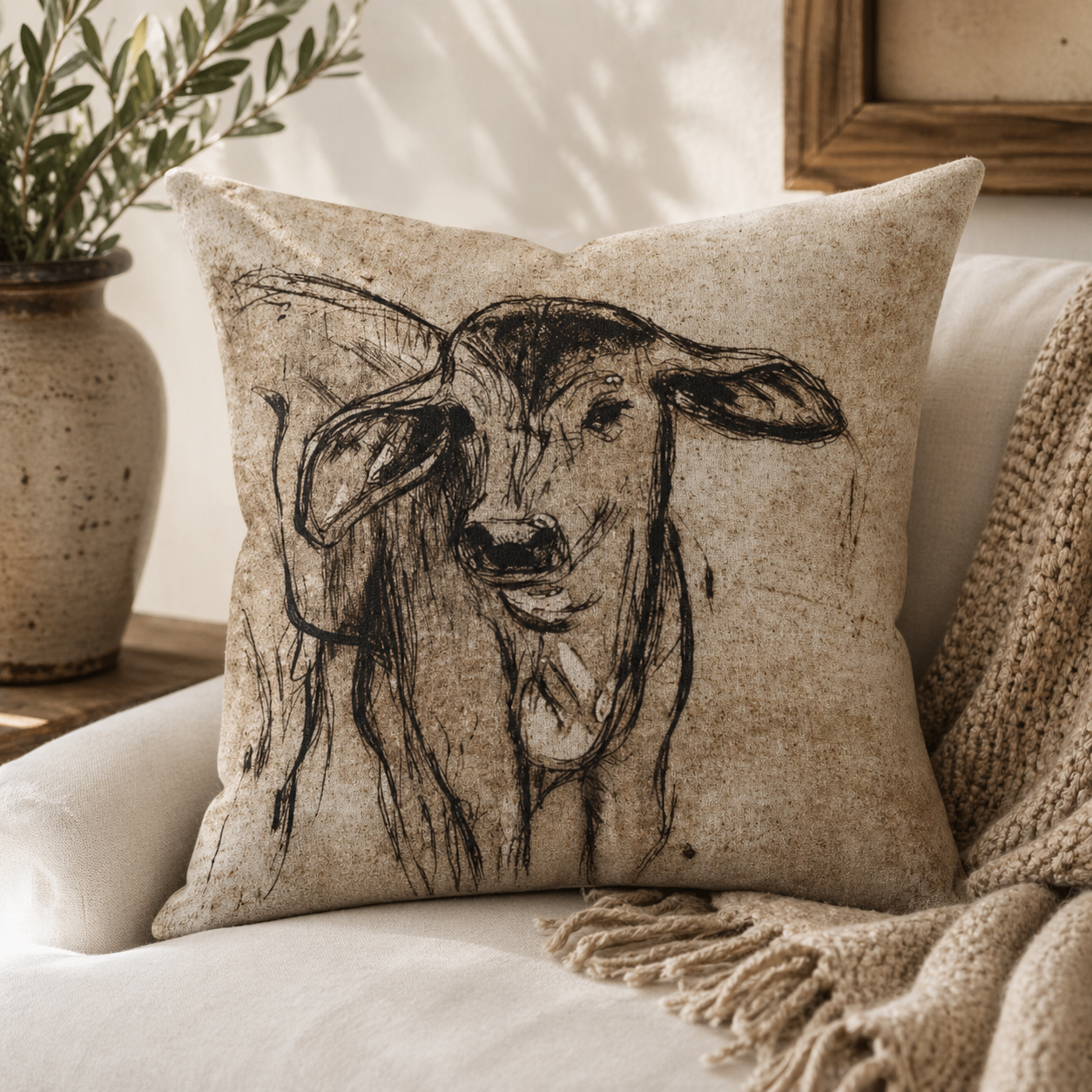 Calf Cushion Cover