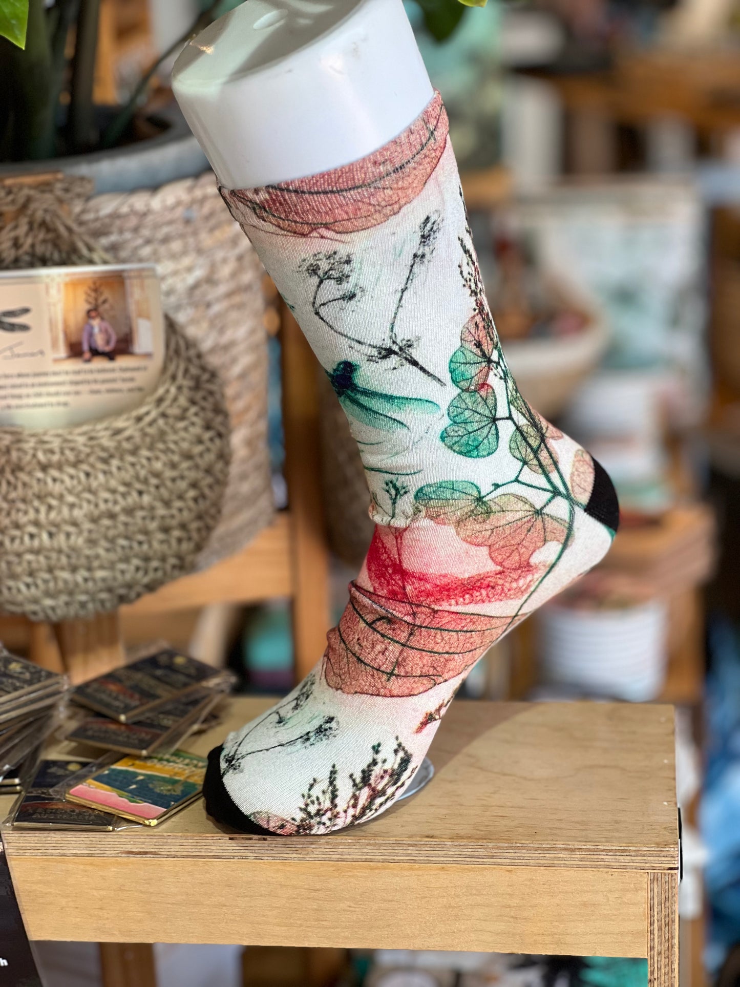 Rustic Dragonfly Bamboo Socks