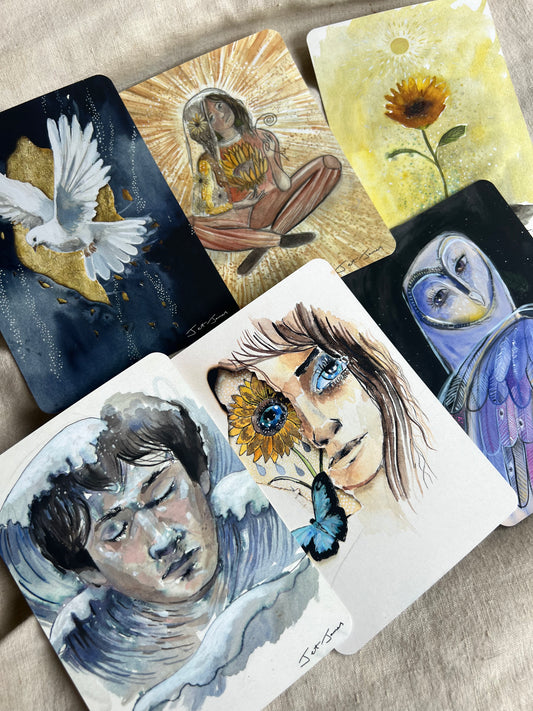 Art + Healing  A6 Affirmation Postcard Set (6)