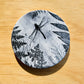 Dark Dragonfly Ceramic Coaster