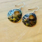 Burnt Etch Dragonfly Earrings