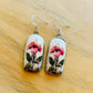 Handmade Metal Earrings - Single Hibiscus