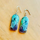 Handmade Metal Earrings - Ocean Dragonfly