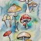 Bright Mushrooms Fine Art Print