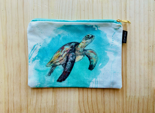 Turtle- Canvas Pouch