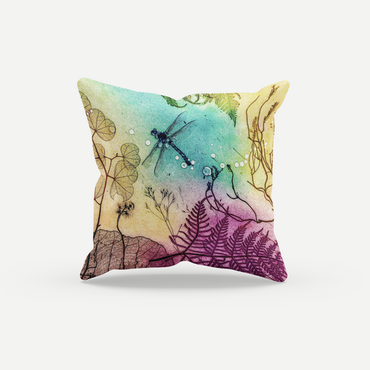 Rainbow  Dragonfly Cushion Cover
