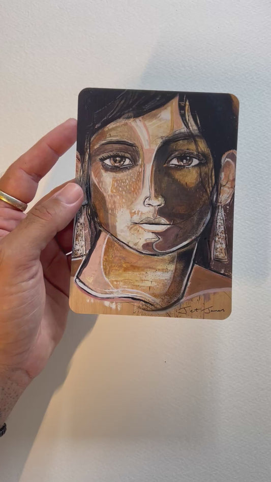 ‘Love is my quality’ Art + Healing Story A6 Postcard