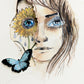 Sunflower Angel 1 Art Print