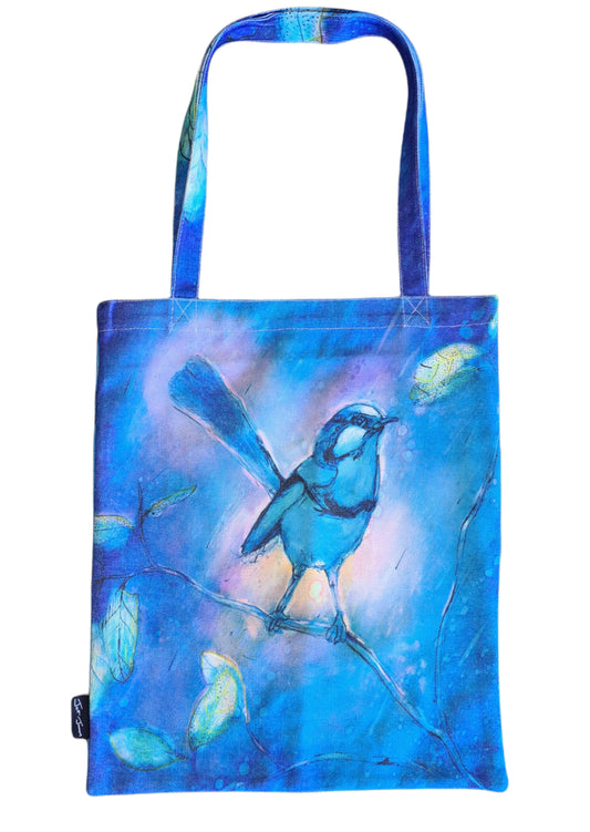 Blue Wren Tote Bag