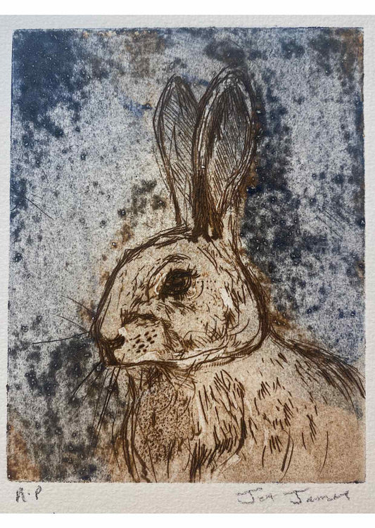"Bunny 2"- Mini Original Collagraph