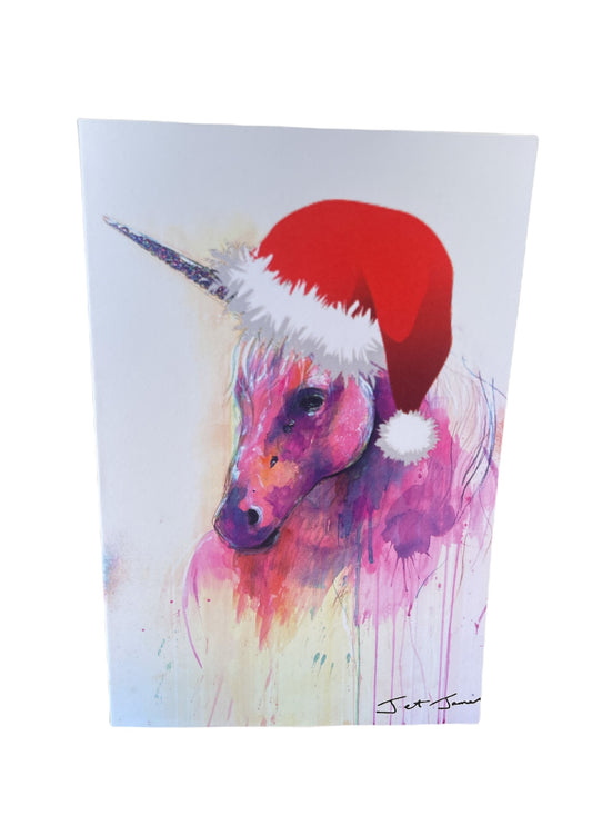 Card - Christmas Unicorn
