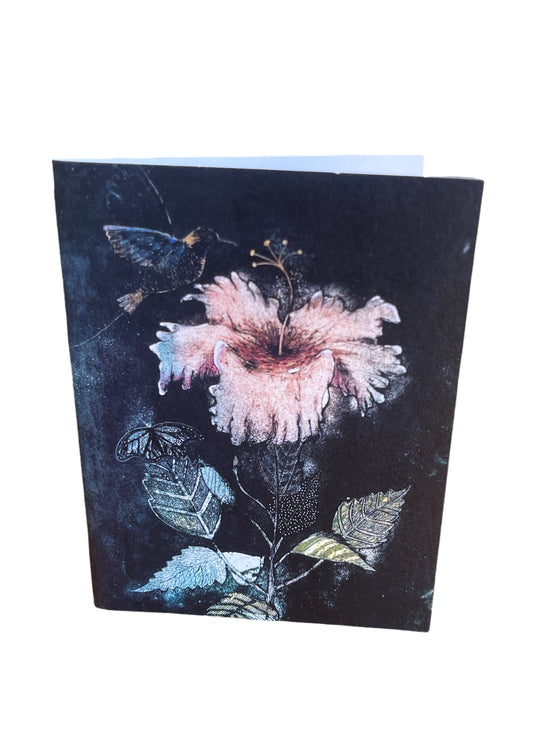 Card - Dark Hibiscus