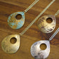 Etched Brass Metal Necklace