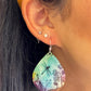 Handmade Metal Earrings - Ocean Dragonfly