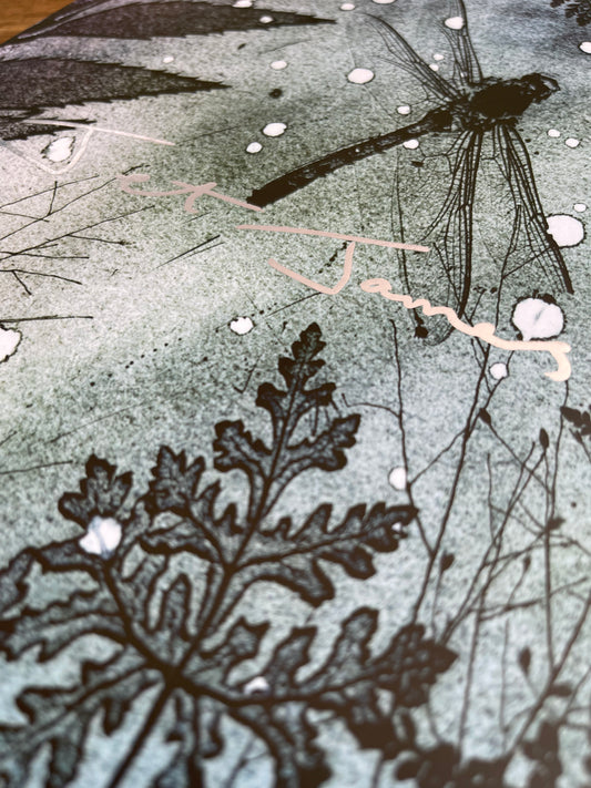 Artist Sketchbook - Dark Dragonfly