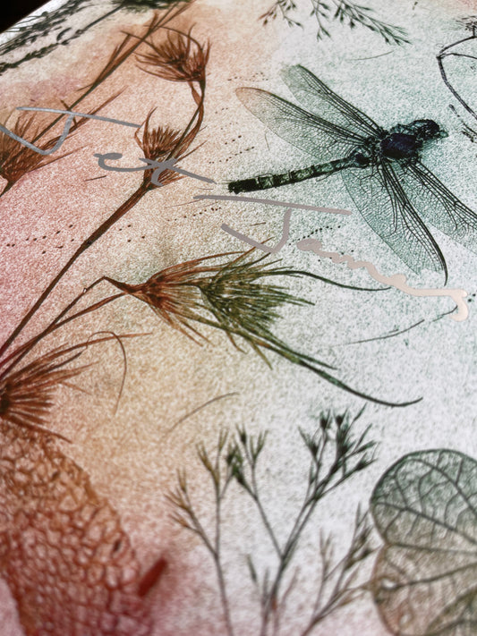Artist Sketchbook - Rustic Dragonfly