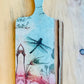 Wood and Resin Serving Board - Warm Dragonfly