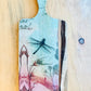Wood and Resin Serving Board - Warm Dragonfly