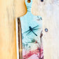 Wood and Resin Serving Board - Warm Dragonfly