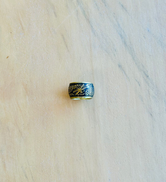 Etched Dragonfly Ring