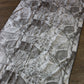 Purple Dragonfly + Black and White Leaf Essence Sand-Free Beach Towel