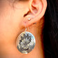 Etched Brass Metal Earrings - Mystic Cockatoo