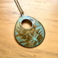 Etched Brass Metal Necklace