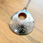 Etched Brass Metal Necklace
