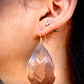 Etched Brass Metal Earrings - Byfield Fern Teardrop