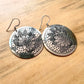 Etched Brass Metal Earrings - Mystic Cockatoo